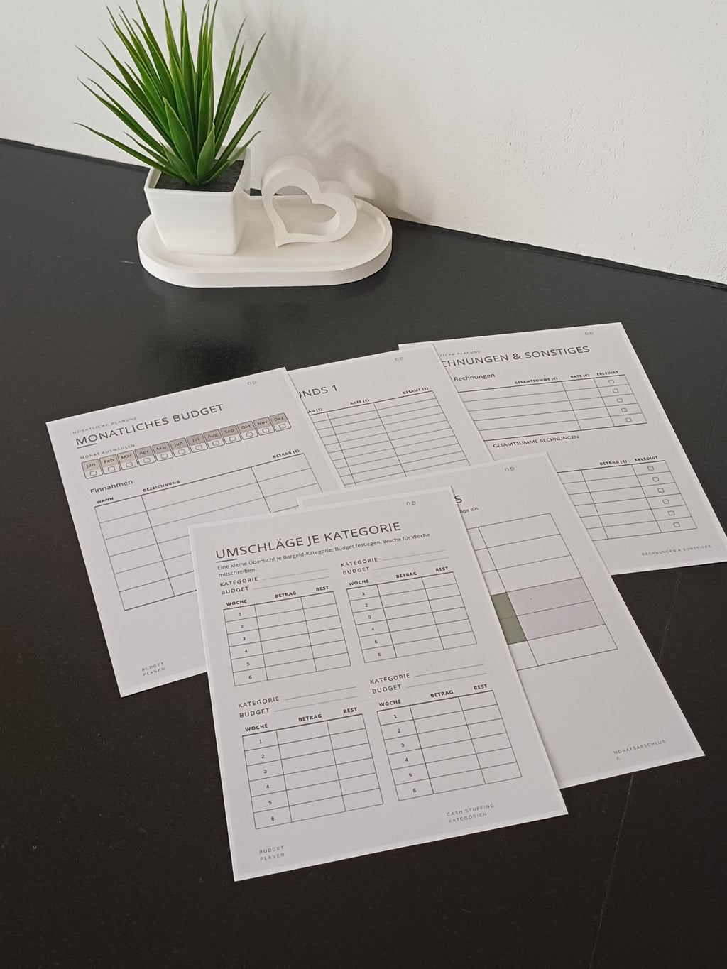 Budgetplaner – Blütenzart