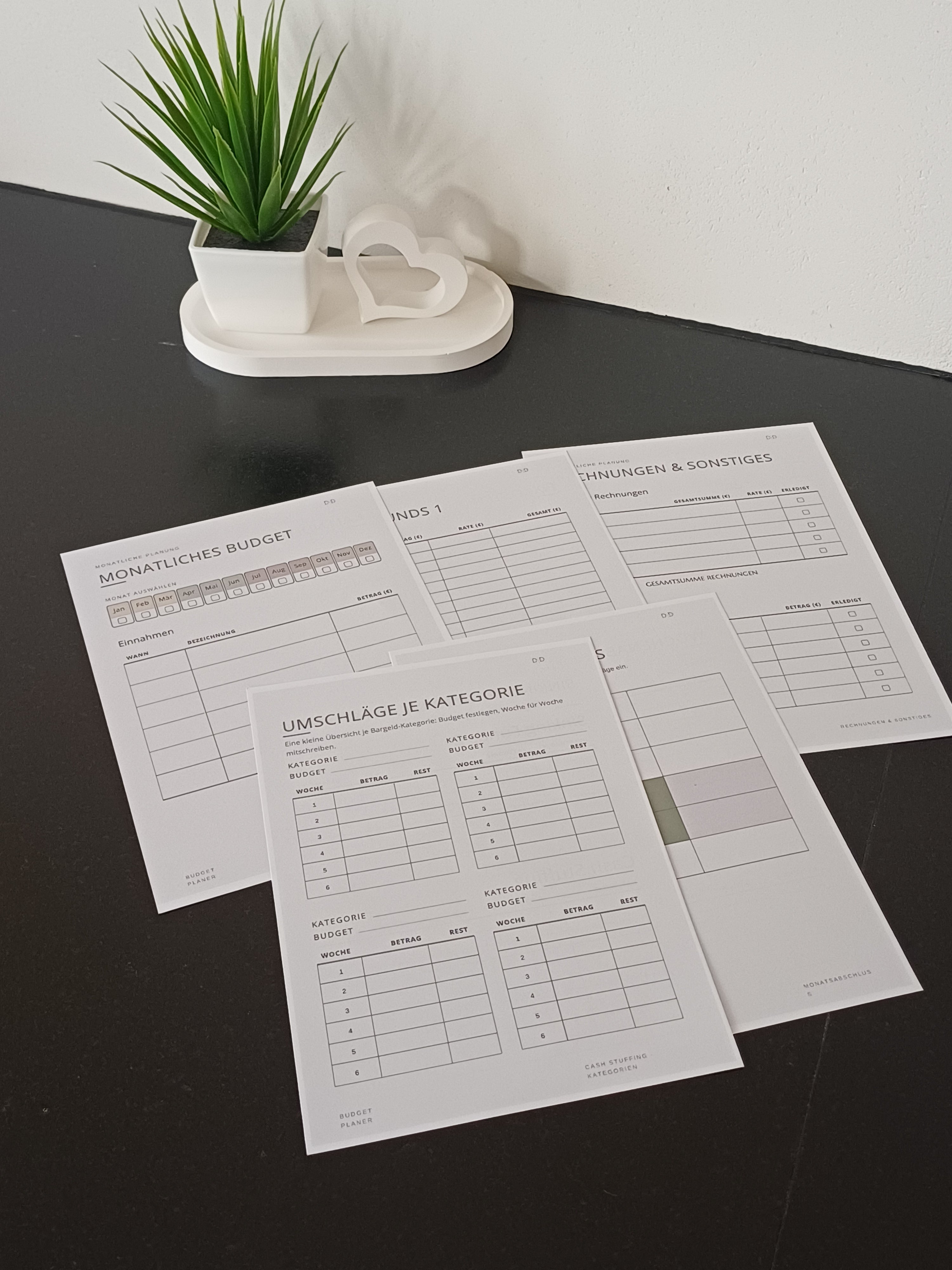Budgetplaner – Blütenzart