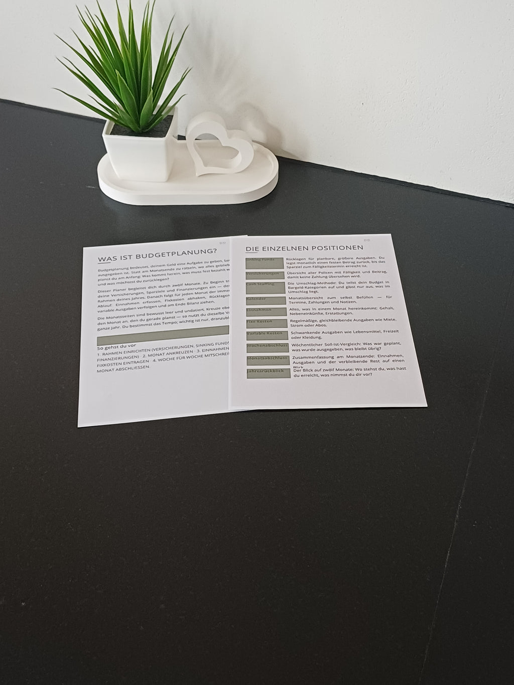 Budgetplaner – Blütenzart