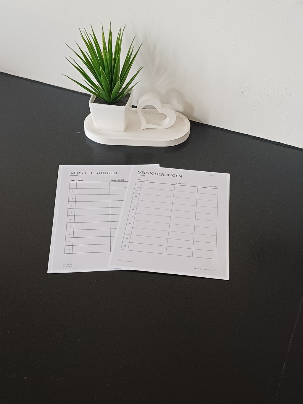 Budgetplaner – Blütenzart