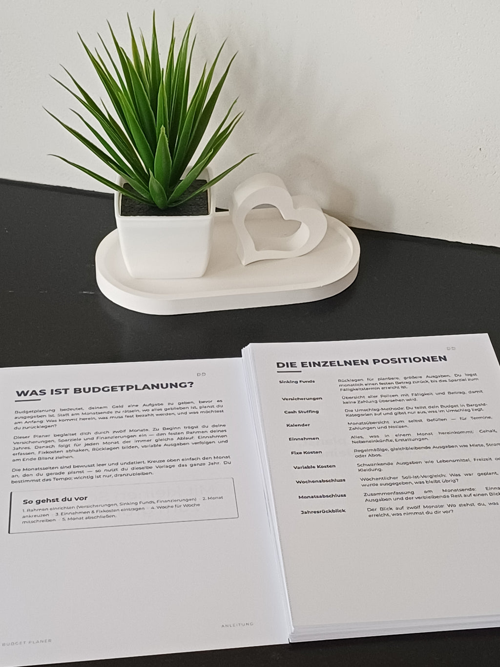 Budgetplaner – Mono Chic