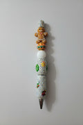 Bling Bling Perlenstift "Lebkuchenmann Weiß"