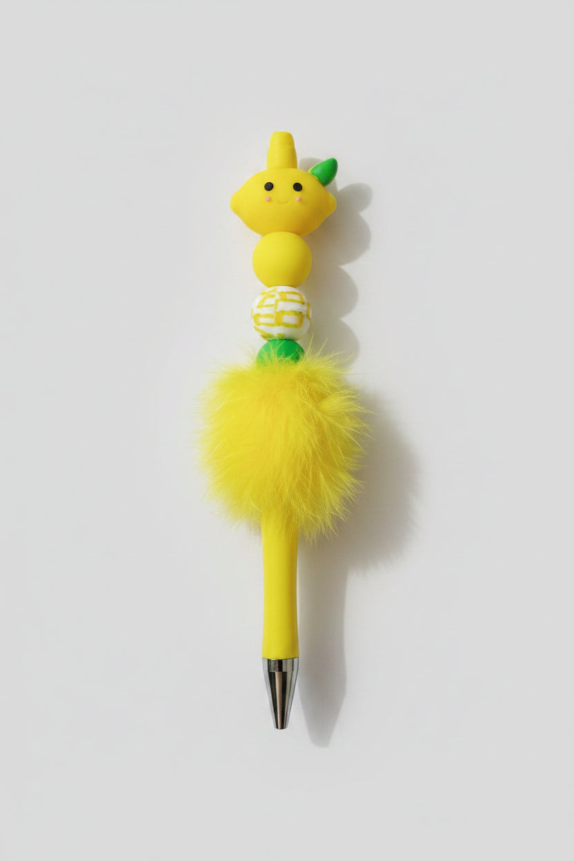 Flauschperlenstift Zitrone