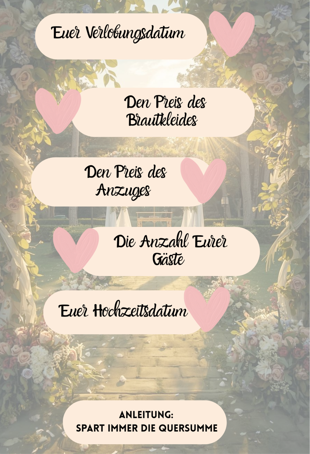 Hochzeitssparer