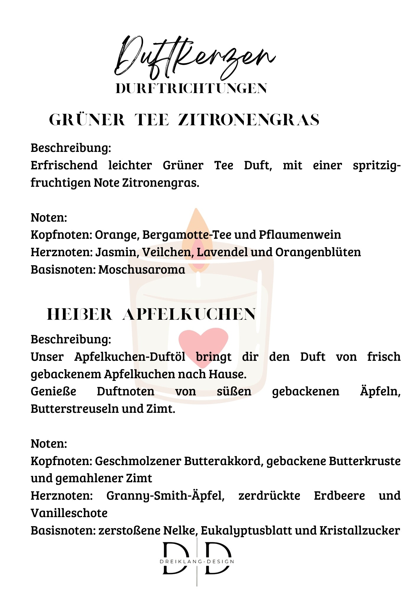 Duftkerze Herzform Rosa · 35 ml