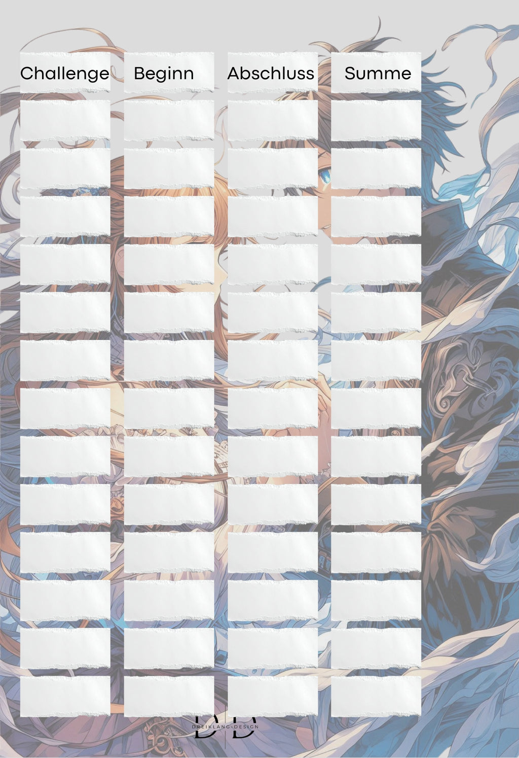 Deckblatt – Blue Love Anime