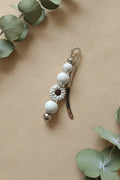 Lesezeichen " Blume grau"