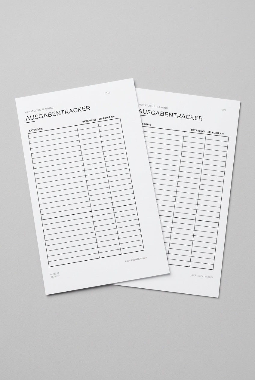 Ausgabentracker – 12er Set