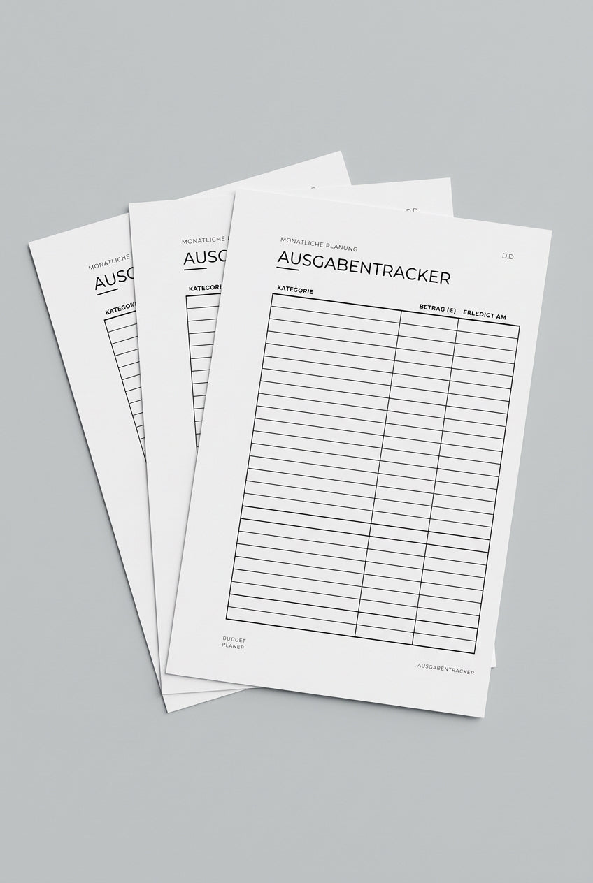 Ausgabentracker – 12er Set