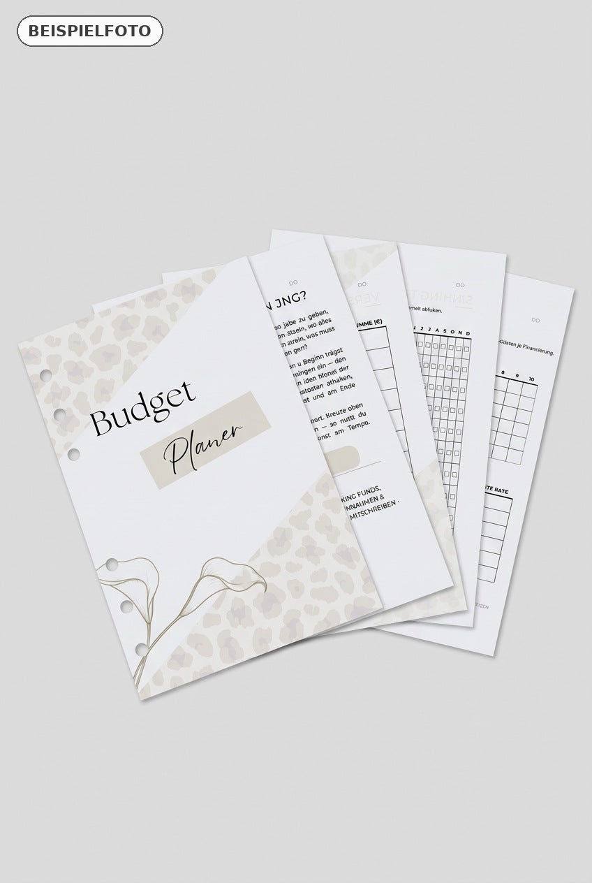 Budgetplaner A6 – personalisiert
