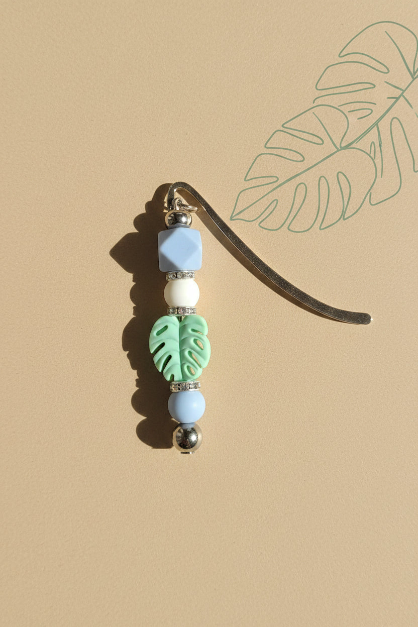 Lesezeichen " Blatt Mint"