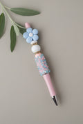 Glitzerperlenstift "Blaue Blume"