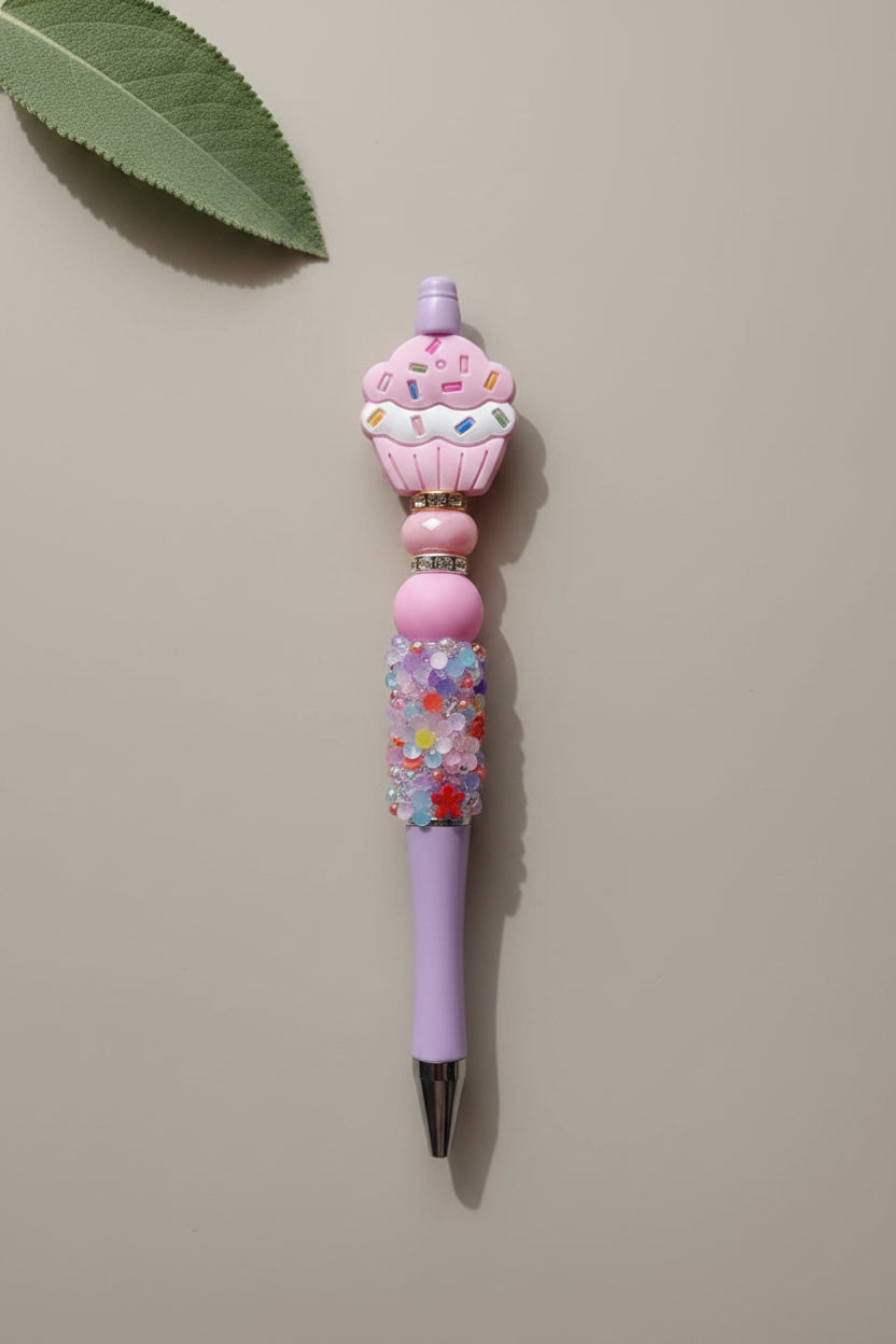 Glitzerperlenstift "CupCake Rosa"
