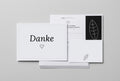 Dankeskarte im Postkartenformat – personalisiert