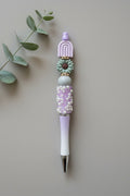 Glitzerstift "Graugrüne Blume"