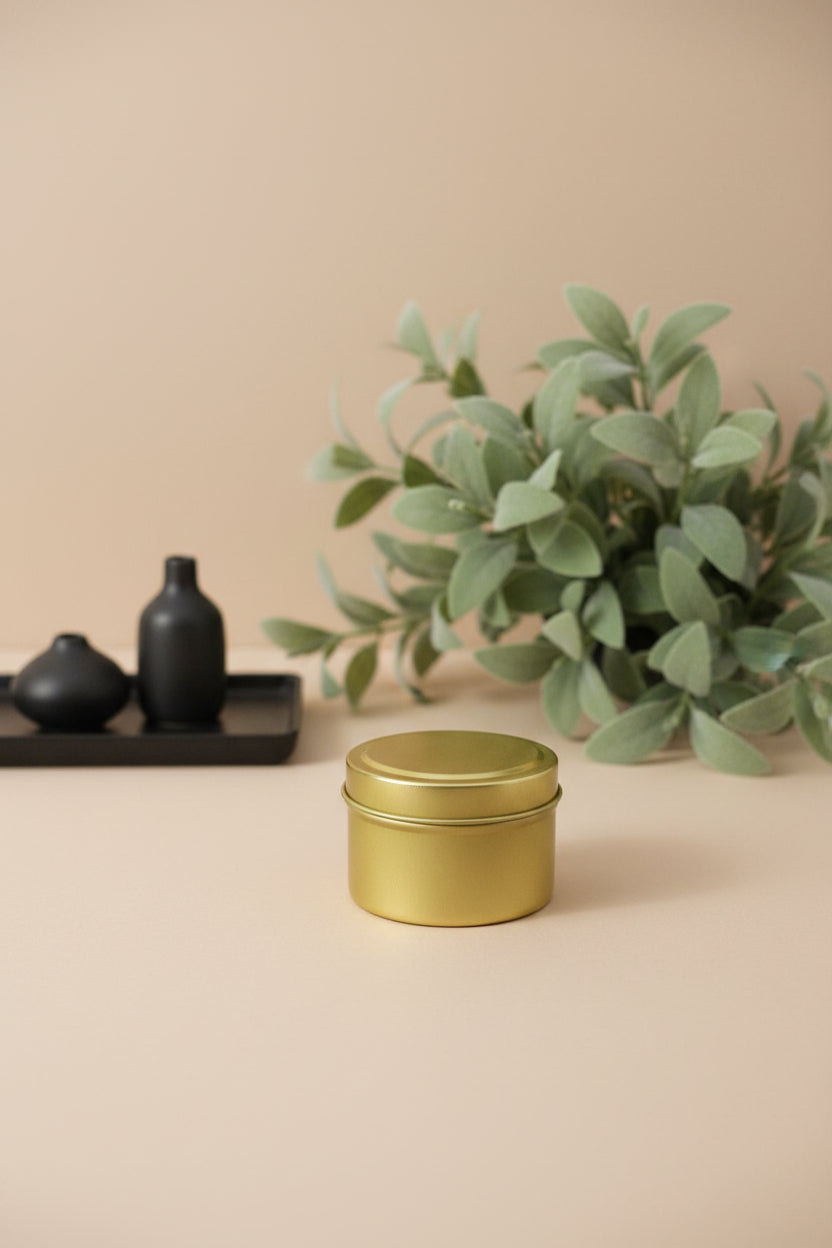 Duftkerze Dose Gold · 120 ml