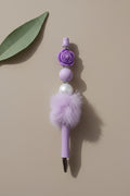 Perlenflauschstift "Lila Rose"