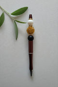 Perlenstift "Weiß,Schwarz,Gold Glitzer"
