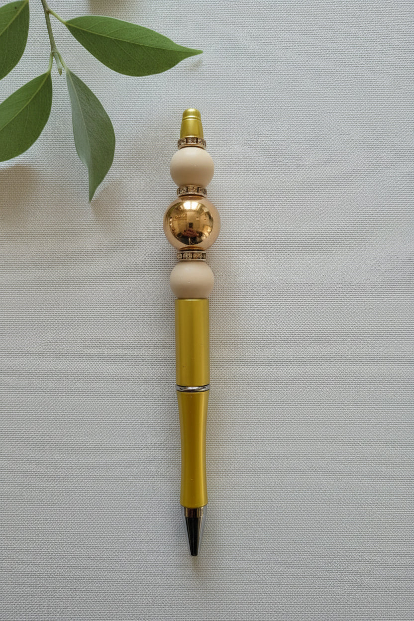 Perlenstift "Beige + Gold"