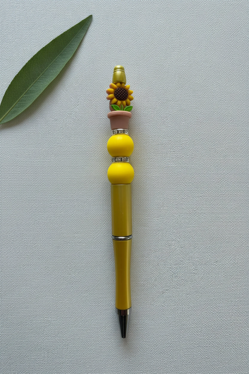 Perlenstift "Gelb + Sonnenblume"