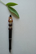 Perlenstift " Schwarz, Braun, Eule"