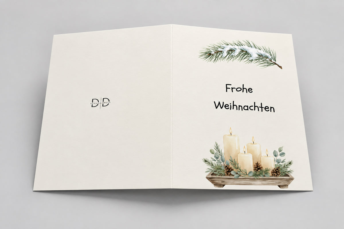 Frohe Weihnachten – Kerzen
