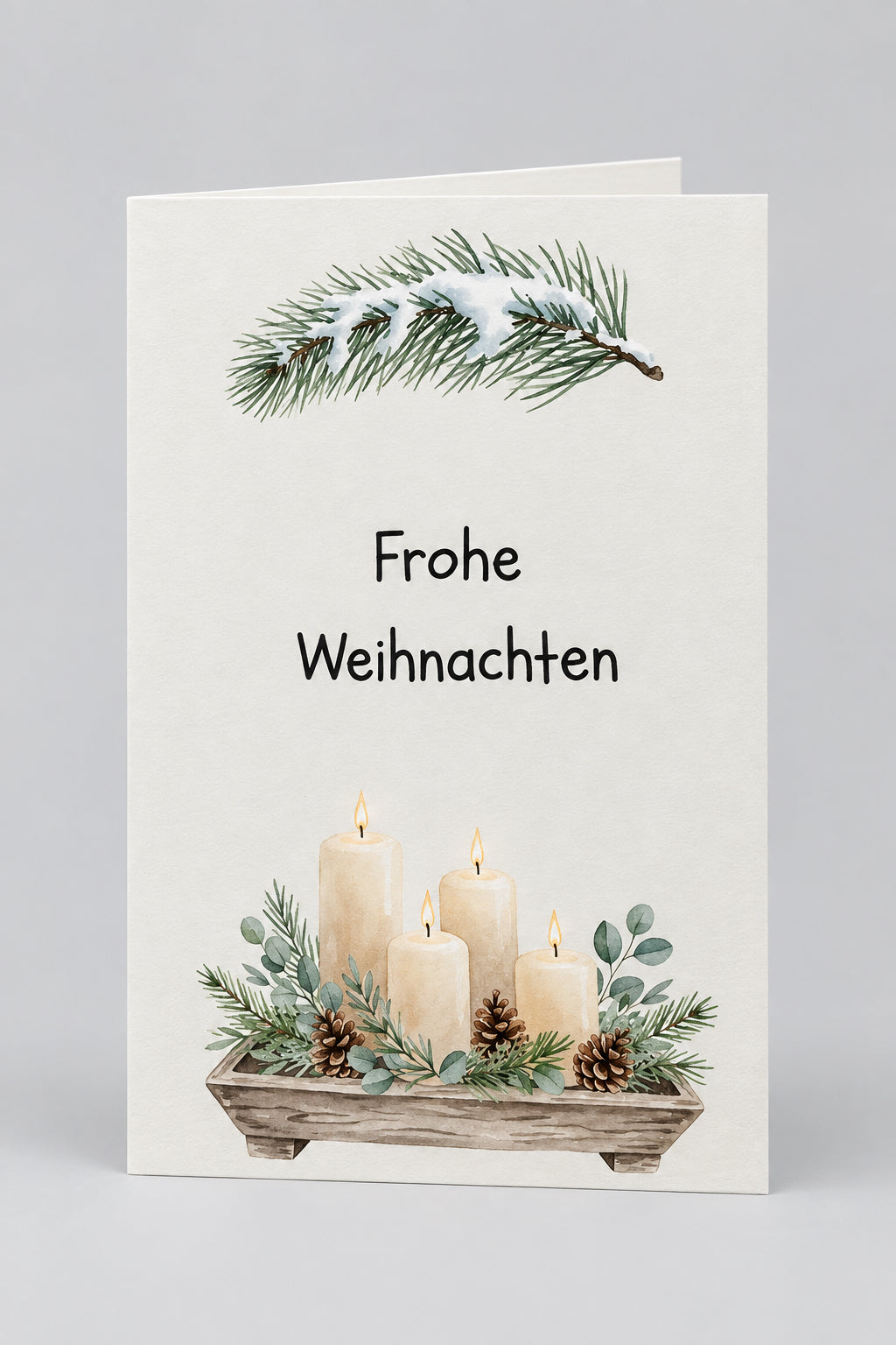 Frohe Weihnachten – Kerzen